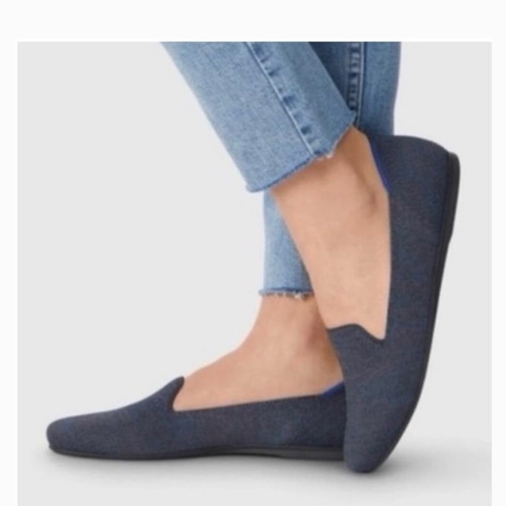 Rothy's black Knit Slip-On Loafers
